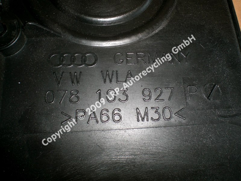 Abdeckung Saugrohr 078103927P Audi A6/S6 (4b,Bis 05/01) BJ: 1998